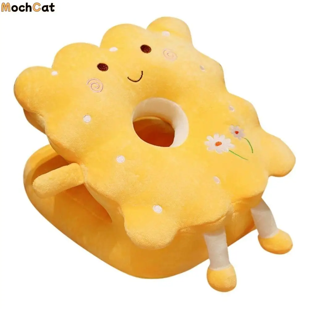 

Двусторонняя грелка для рук, плюшевая и ледяная шелковая подушка для сохраняющего тепло печенья, офисная подушка для сна, супермягкая полая подушка, мягкая игрушка