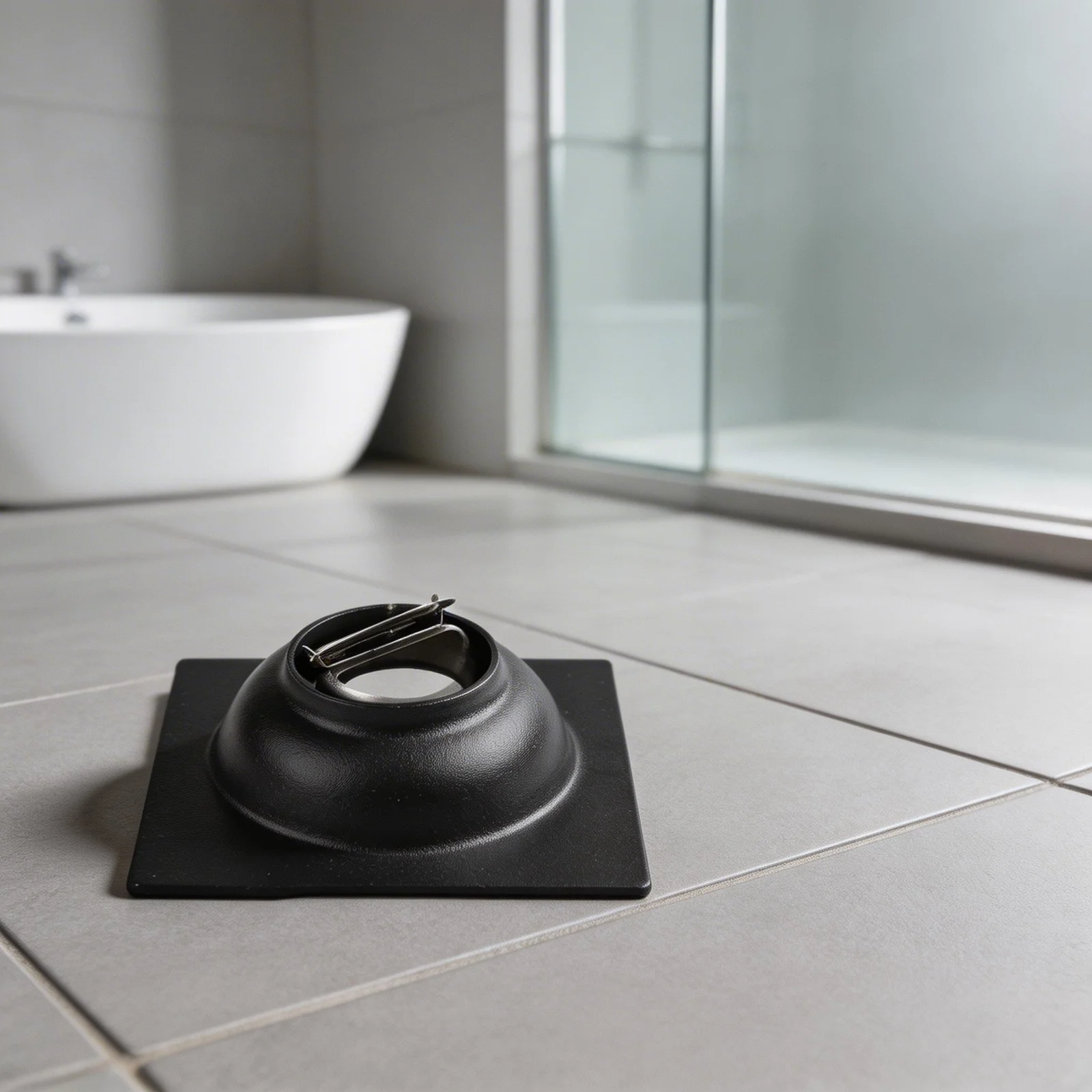 Home Bathroom Floor Drain Stainless Steel Construction Quick Drainage Flip Switch Design for and Smell Prevention