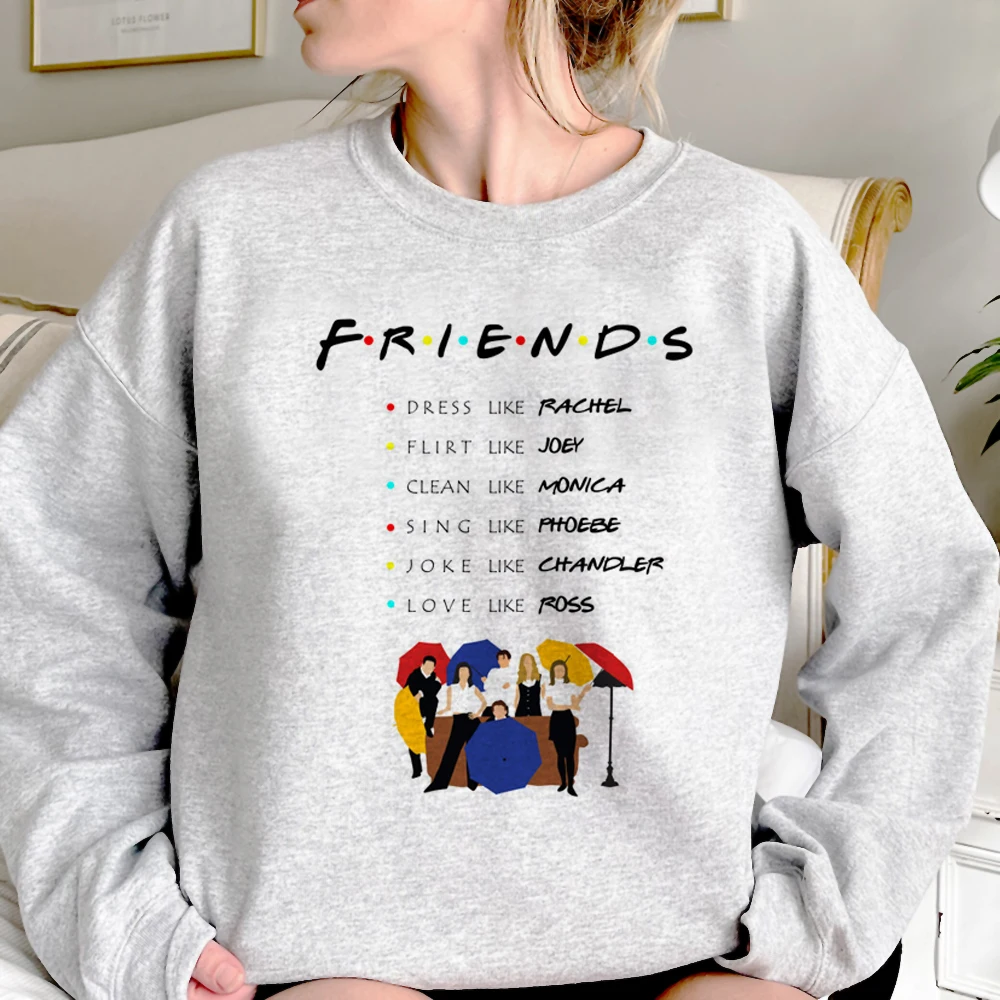 Friends Chandler hoodies women sweat y2k harajuku Hooded Shirt female graphic tracksuit