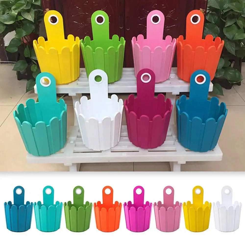 

Садовый декор, цветочный горшок, подвесной горшок для посадки растений, кастрюли для подвешивания из смолы, утолщенные Садовые принадлежности, настенный горшок для забора