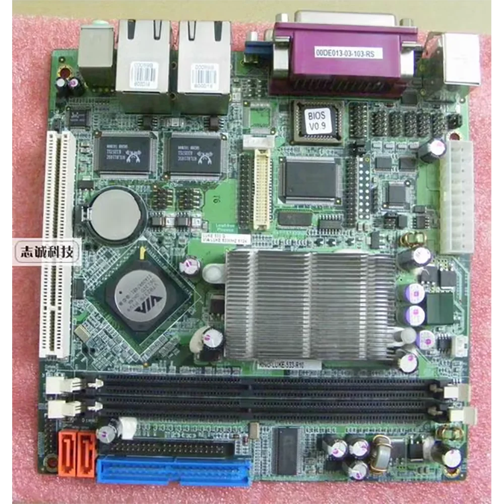 For IEI 17X17 Industrial Control Board Integrated CPU  Dual Network Port Mini ITX KINO-LUKE-533-R10