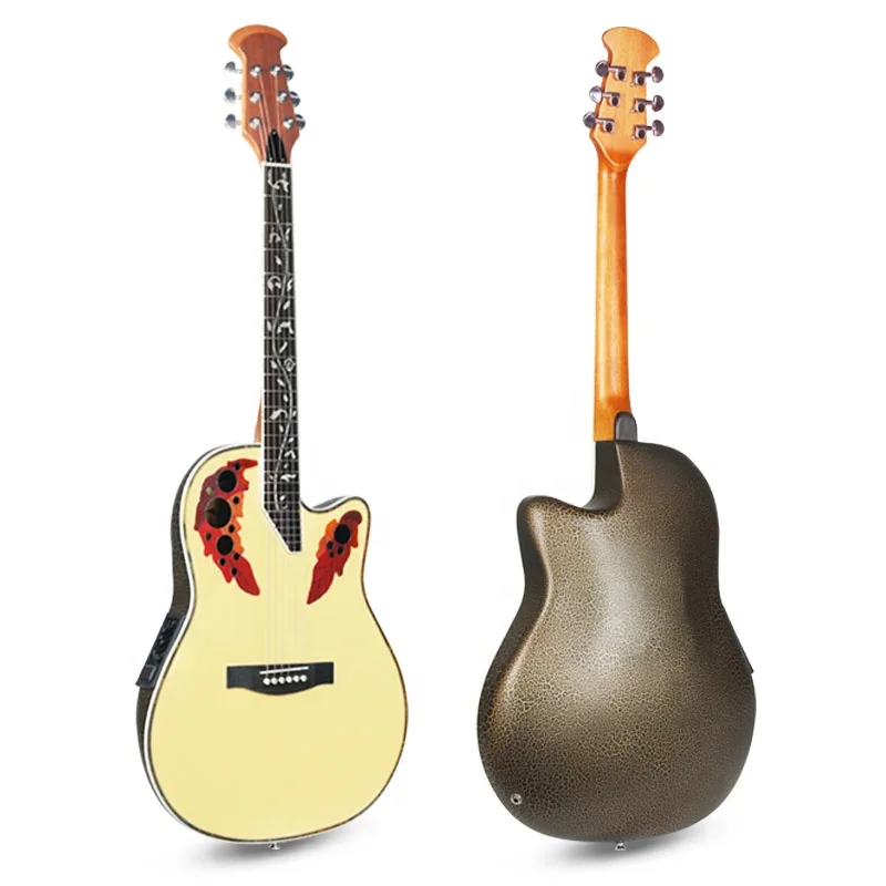 PTK-4 41 Inch Acoustic-Electric Guitar, Spruce Top with Flamed Maple Painting, ABS Back/Side, Gloss Finish, Built-in EQ