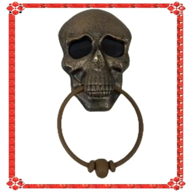 24-Hour Delivery Halloween Door Bell Skull Haunted Doorbell With Sound Light-Up Eyeball Scary Halloween Party Props For Front Do