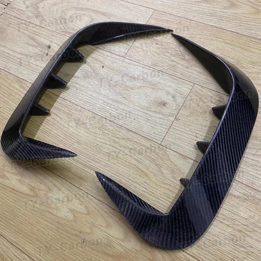 ل BMW 4 سلسلة G22 G23 425i 430i M440i M الرياضة ألياف الكربون المصد الخلفي الفاصل غطاء فتحة التهوية المفسد Canard ملصق 2021 +