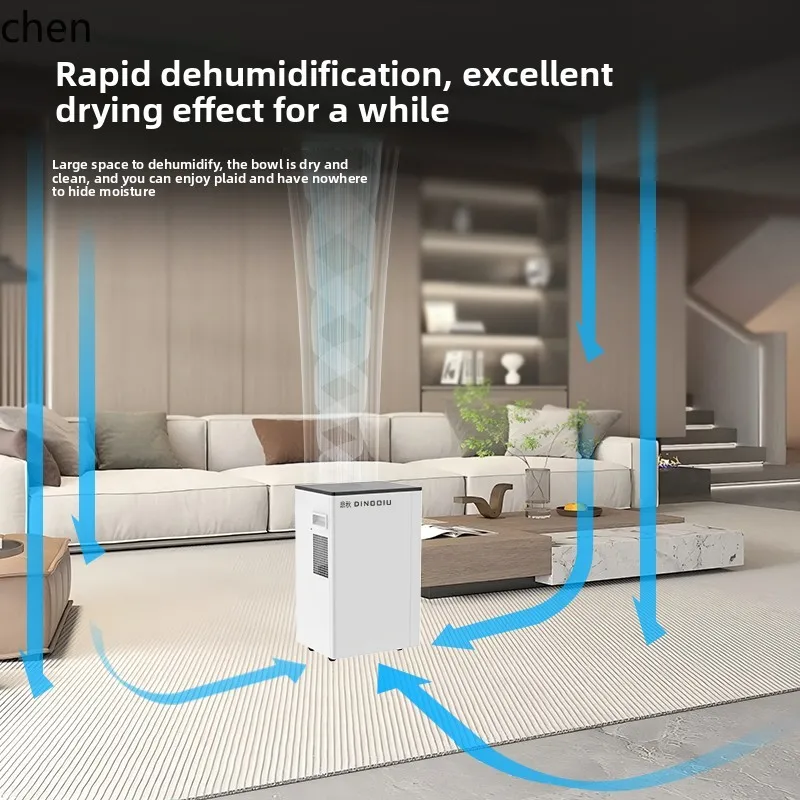 ZMLDehumidifier High Power Household Basement Dehumidifier Living Room Bedroom Moisture Absorbent Dehumidifier
