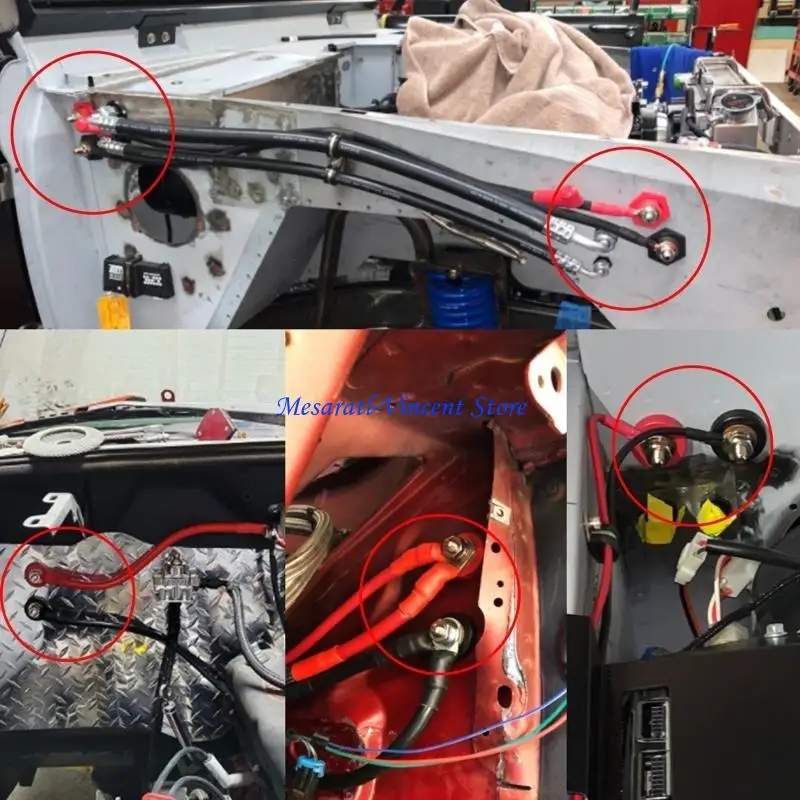 

A70F CAR Truck Boat Feed-Thru Панель удаленной батареи питания Post Post Positive Connector Commermemplation Комплект 3/8