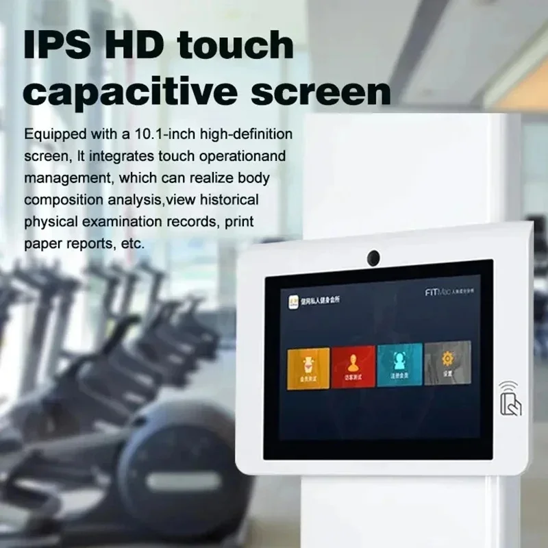 Body Composition Analyser Machine - Human-Body Elements Analyzer Skin BMI Height Weight Body Fat Analyzer for Fitness And Health