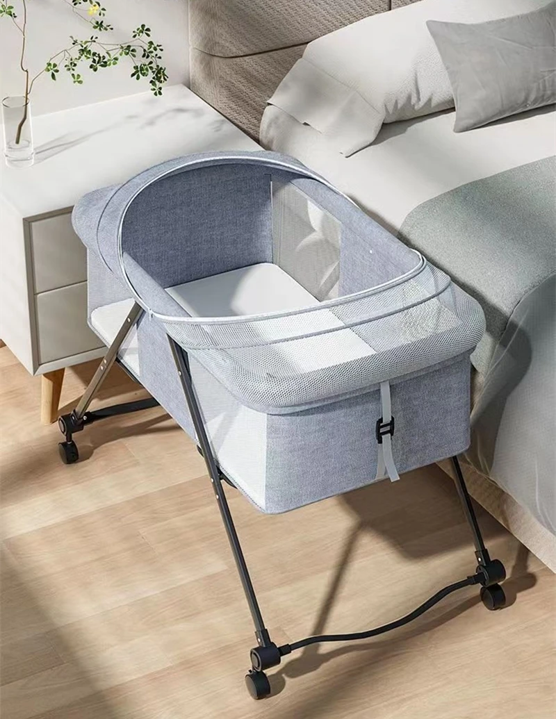 غطاء سرير محمول مع شبكة ناموسية خيمة سرير نوم بجانب السرير للأطفال الصغار لسرير الأطفال للحفاظ على الخروج للقطط/العلقات #6