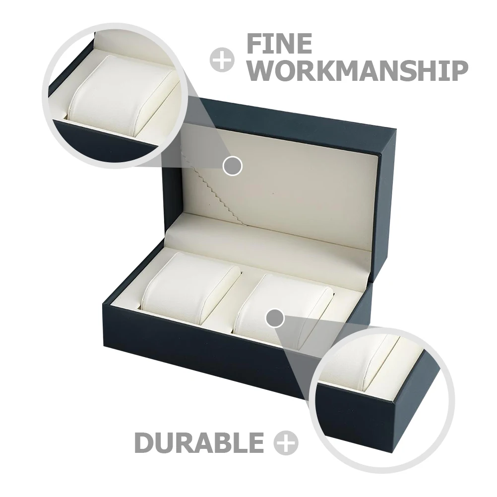 Couple Watch Box Jewelry Storage Case PU Protective Container Bracelet Packing Advanced Fashion Display Box For Watches