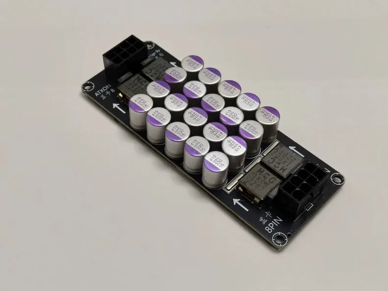 

ATXON PC Power Filter, ATX 24pin, CPU 8pin, GPU PCIe Power Purifier, Solid Capacitor Module
