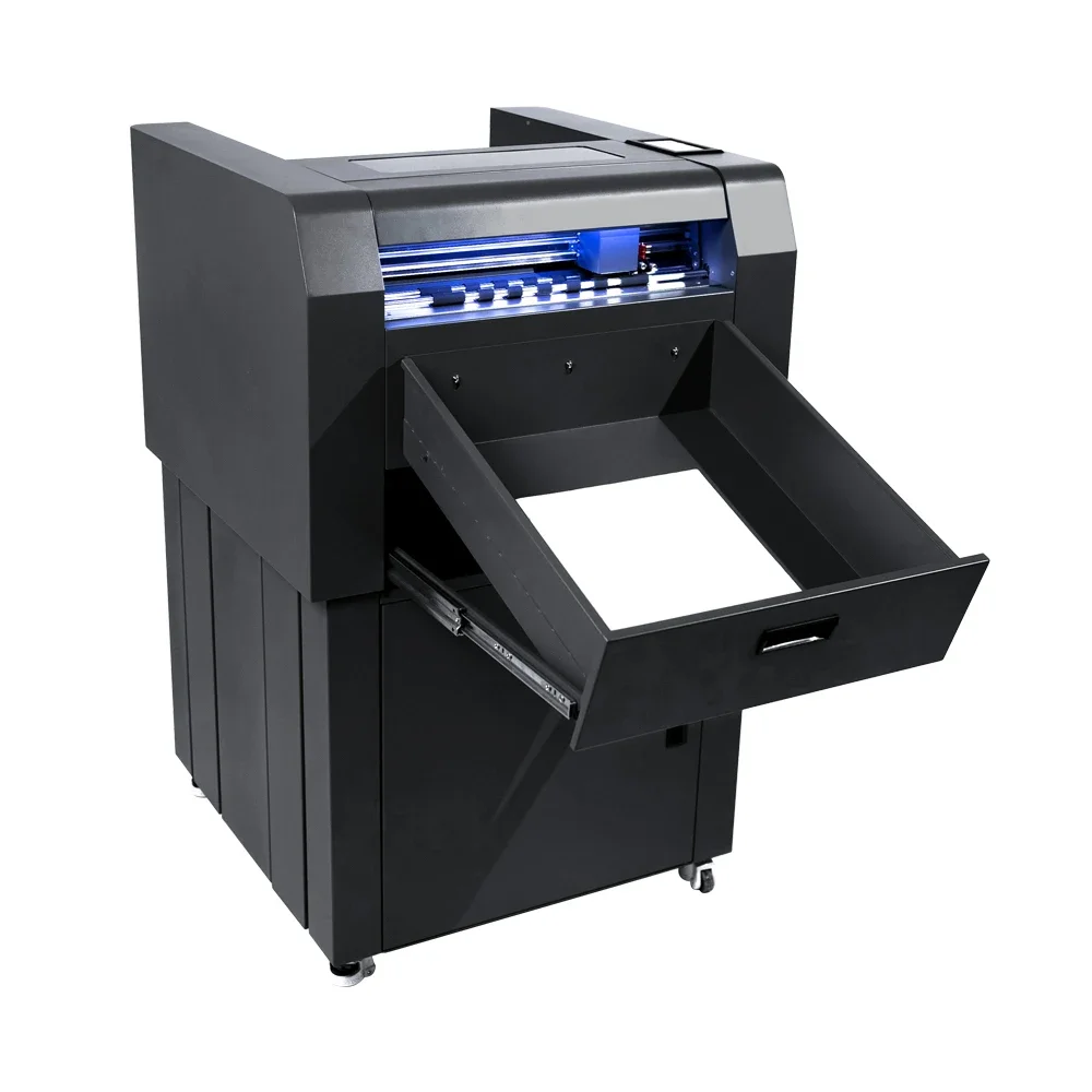 2025 Newest Dual Head Vacuum Absorption Automatic Label  Plotter Cardboard Plotter With Large Capacity