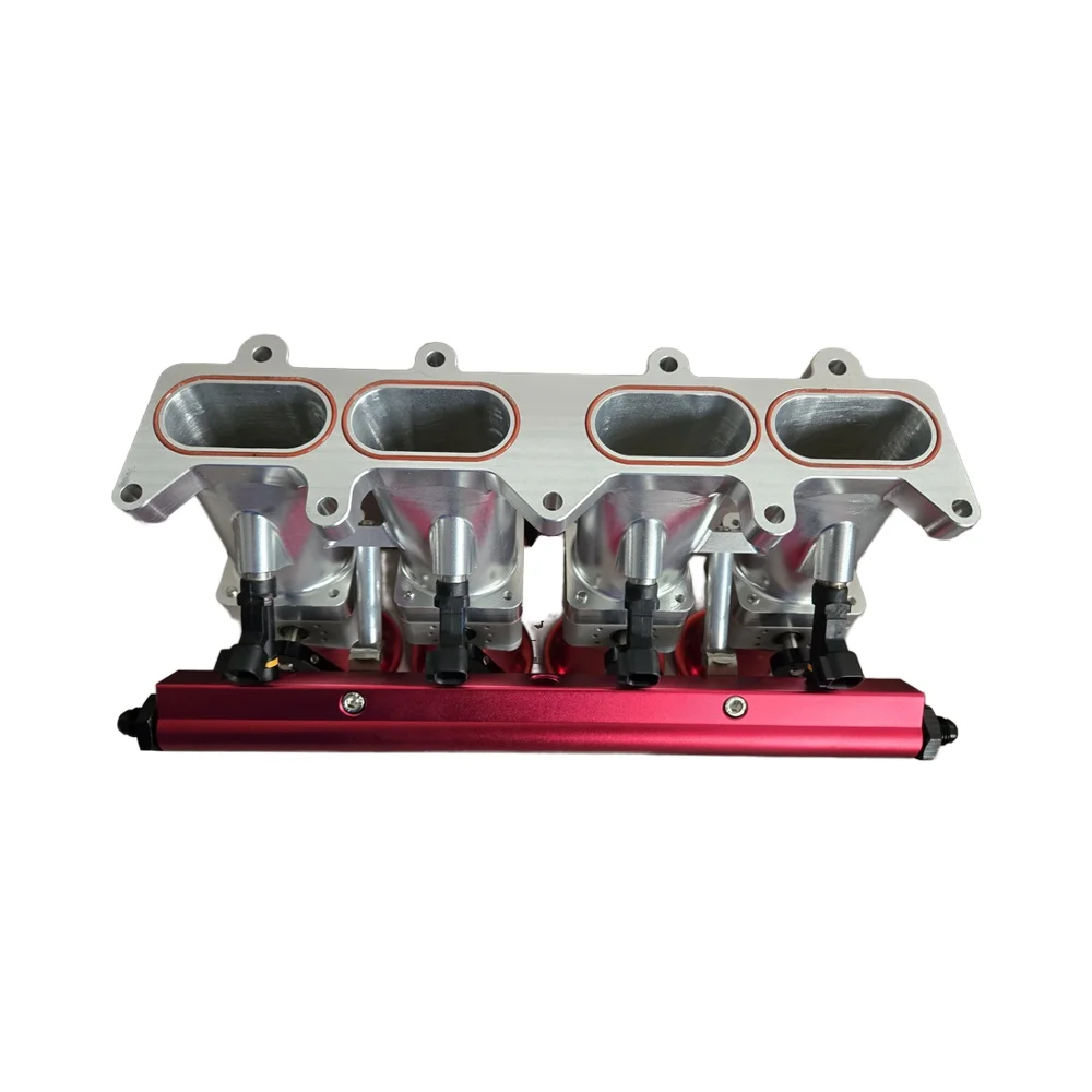 Aluminum Billet Racing Parts Individual Throttle Bodies for Toyota 4AGE 4A-GE 16V 50MM ITB KIT with Fuel Rail New Condition