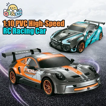 1:10 RC racing car PVC remote control high speed vehicle 2.4G 4WD radio controlled machine toys for children gifts drift