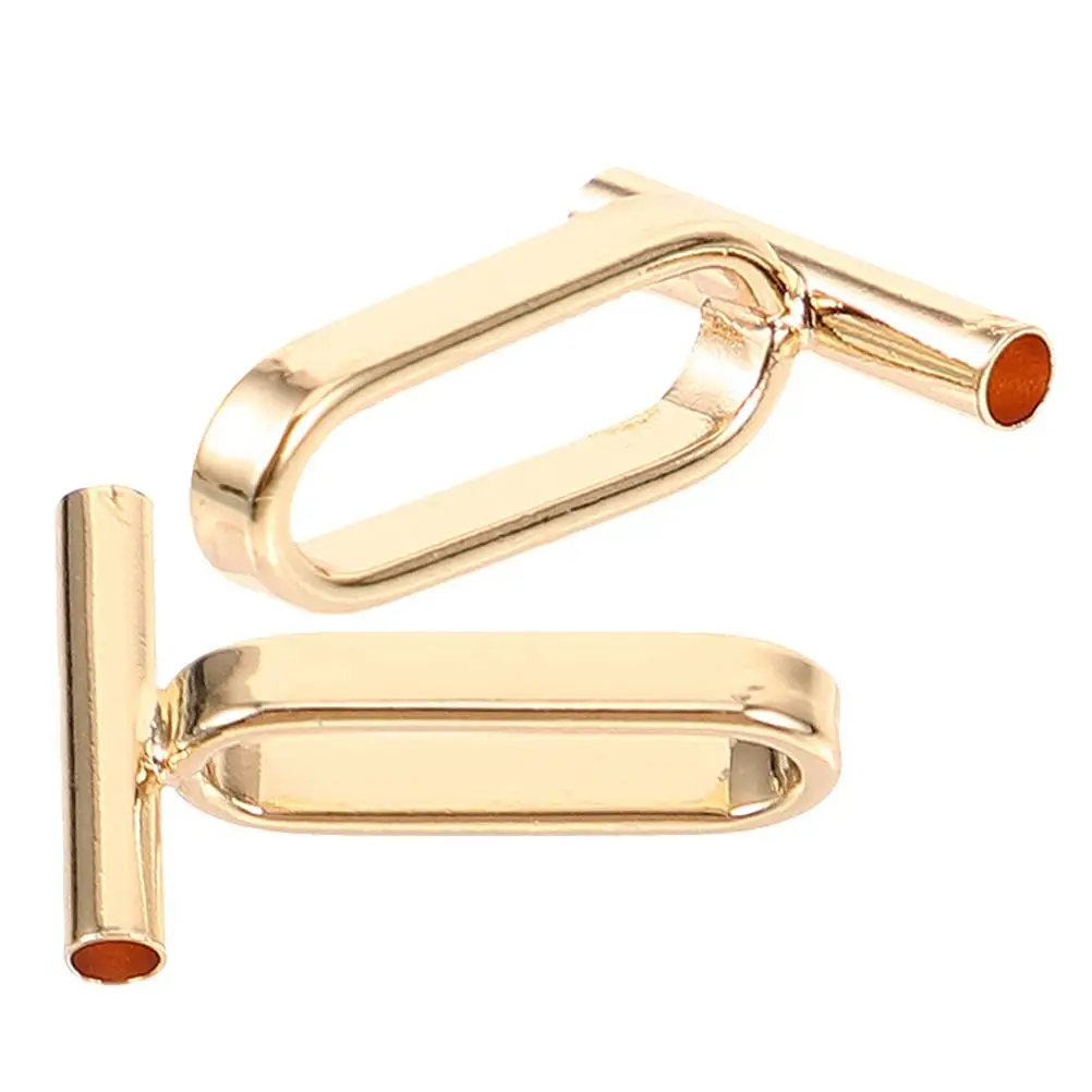

2Pcs Brooch to Necklace Converter DIY Stainless Steel Pin Pendant Adapter for Handmade Crafts Jewelry Accessories