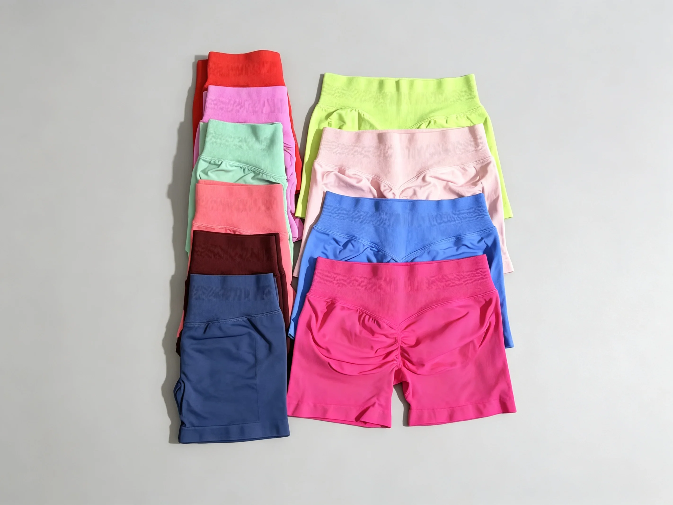 DFNE Women's Seamless Yoga Shorts Workout Booty Shorts High Waist Scrunch Butt Lifting High Stretch for Gym Yoga Workout