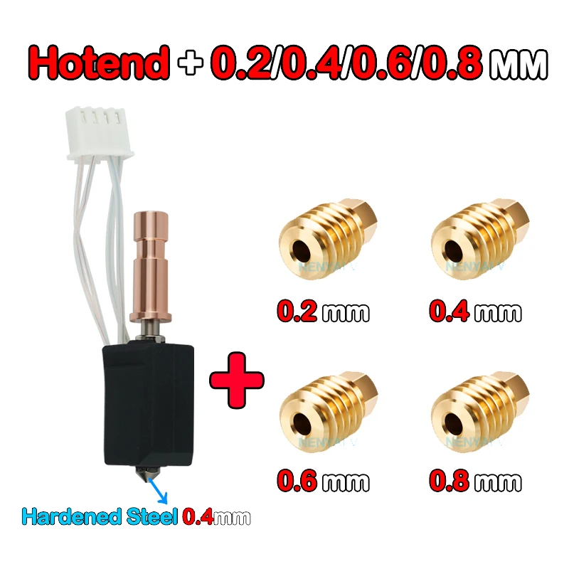 Für Anycubic Kobra S1 Hotend Keramikdüse Kobra S1 Combo Kopf S1C 3D-Drucker 24 V 48 W Schnelle Erwärmung 320 ℃ Zubehör für 3D-Drucker