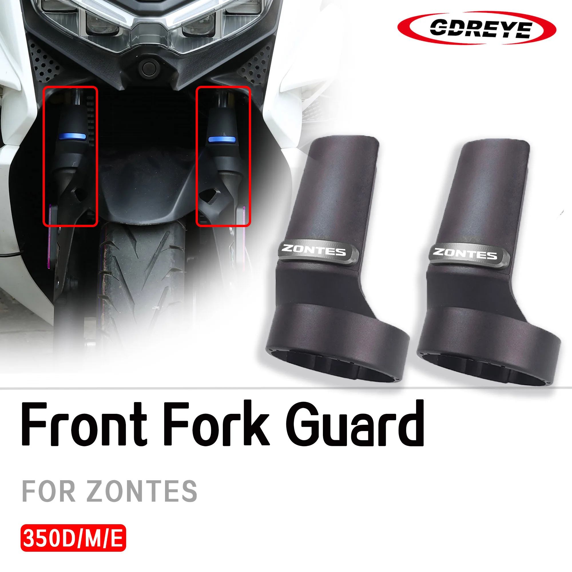 For ZONTES 350D 350M 350E 350 D 350 M 350 E Motorcycle ZONTES 350 D Front Fork Guard Shock Absorbing Protective Shell Cover