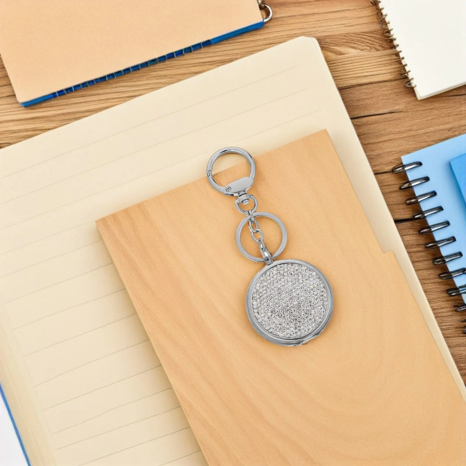 Portable Compact Pill Box Keychain Metal Organizer for Travel Work Daily Use Small Medicine Holder Hanging Portable Medicine