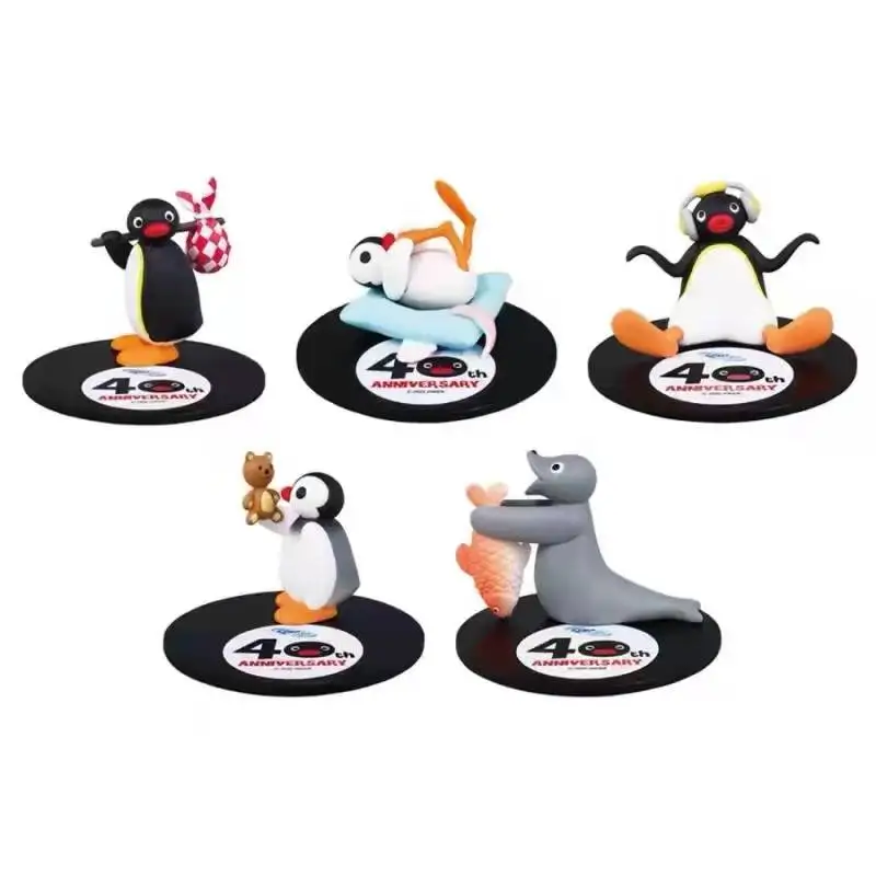 Kawii Anime PINGUed Figure Japan 40th Anniversary Penguin PVC Home Office Decor Model Toys Gifts Cute Choose from List