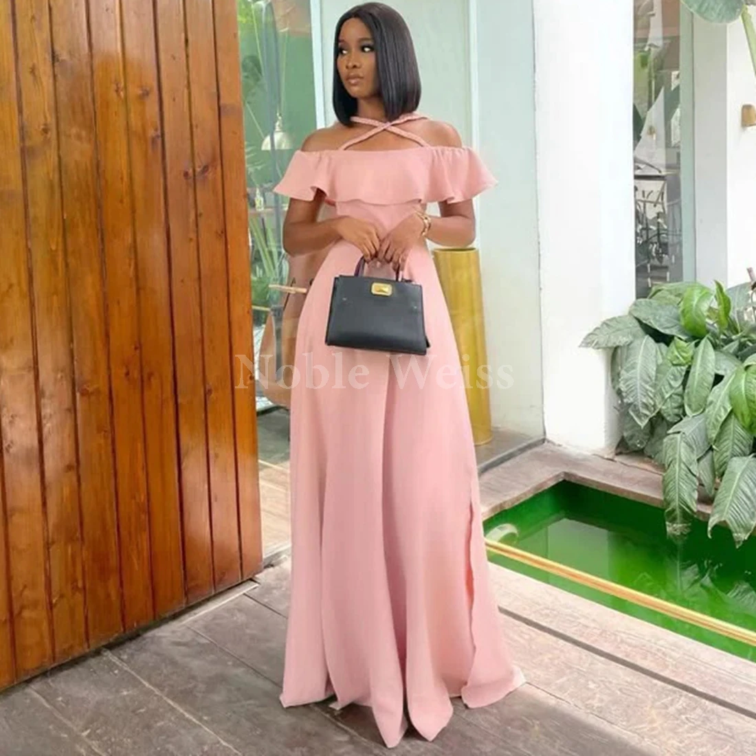 Elegant Satin A-LINE Evening Dresses Long Prom Gown Women Party Customize