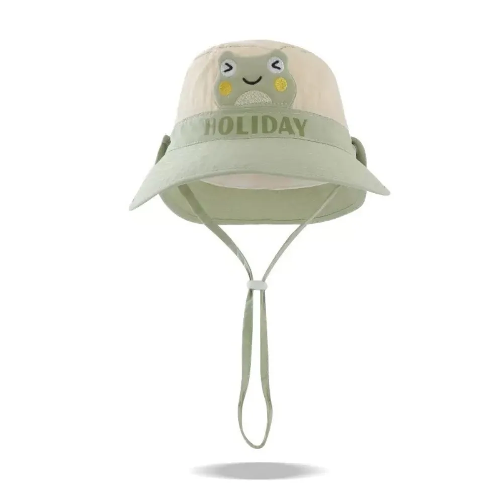 

Fahion Candy Color Kids Bucket Hat Sun Protection Anti-UV Sun Cap Portable Quick-drying Shading Hat Travel