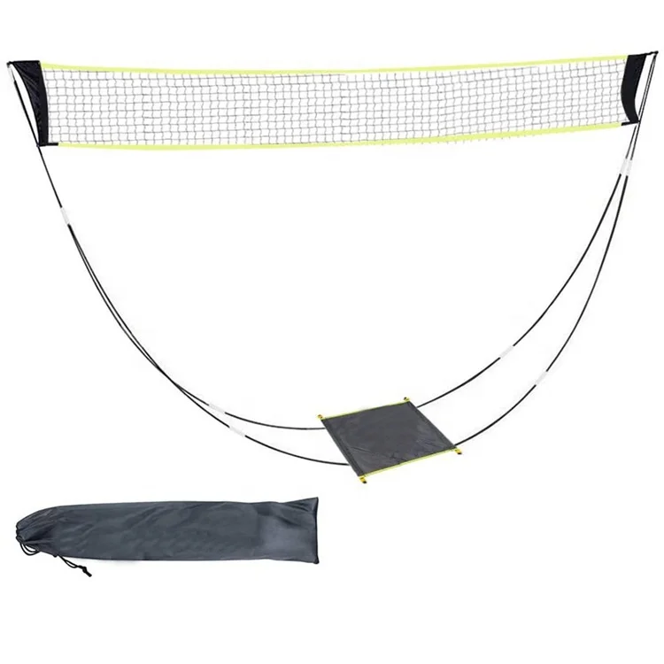 مجموعات كاملة لتنس الريشة الداخلية والخارجية متعددة الألوان مع شبكة شبكية على الرف