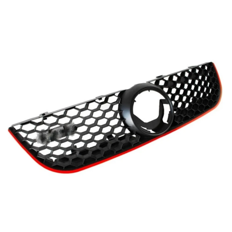 Gti Stijl Auto Voorbumper Centre Grill Grill Grille Voor Volkswagen Vw Polo 2006 2007 2008 2009 Honingraat Mesh Grill