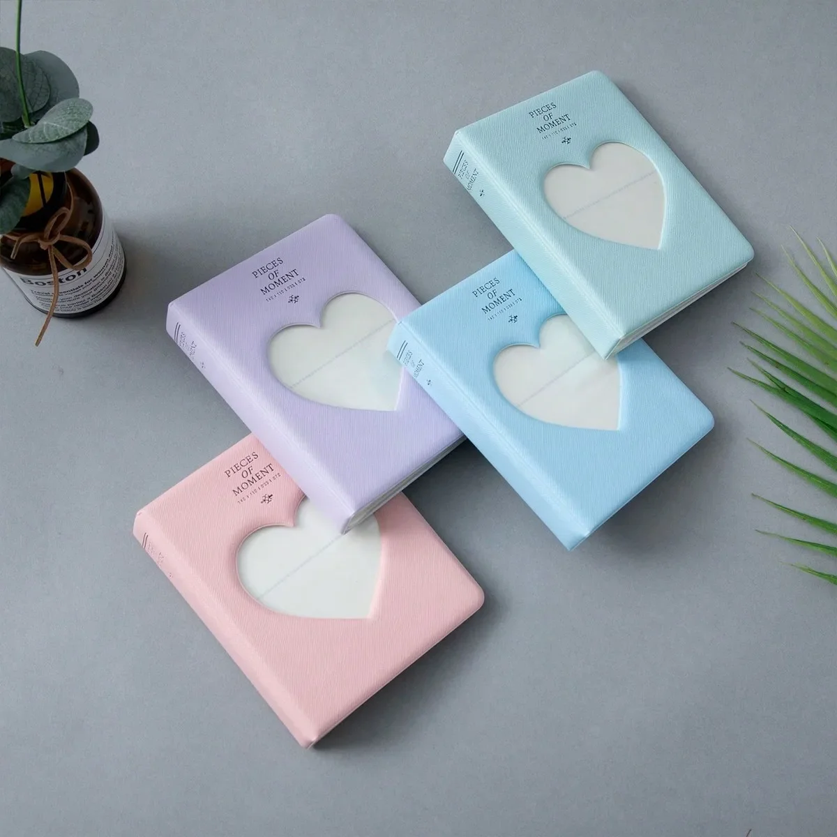 1Pc Photocards Binder Cute Photo Album Mini Photocard Holder 3 Inch Love Heart Hollow Collector Book Binding Machine Fajas