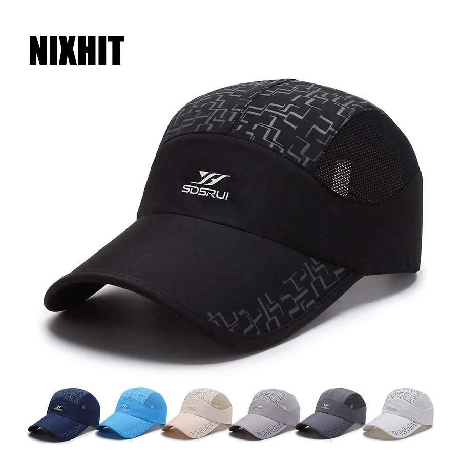 NIXHIT Summer Quick Drying Breathable Mesh Thin Women Men's Baseball Cap Outdoor Sports Fishing Travel Cycling Climbing Hat A221