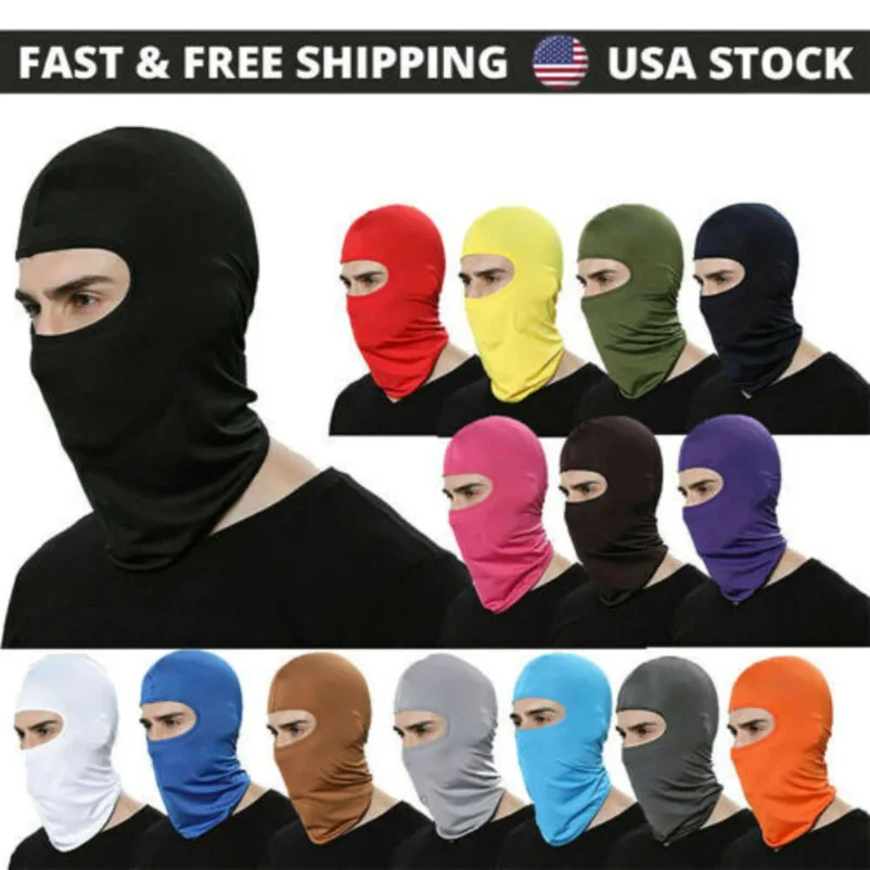 

Balaclava Full Face Mask UV Protection Ski Sun Hood Tactical Motorcycle Helmet Bandana Neck Windproof Face Shield Biker Mask