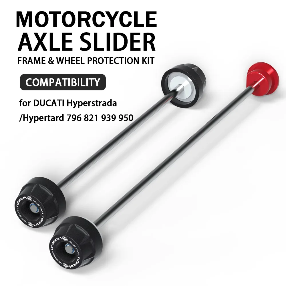 Axle Slider for DUCATI Hyperstrada/Hypertard 796 821 939 950 Motorcycle Falling Front Rear Wheel Spindle Crash Ball Accessories