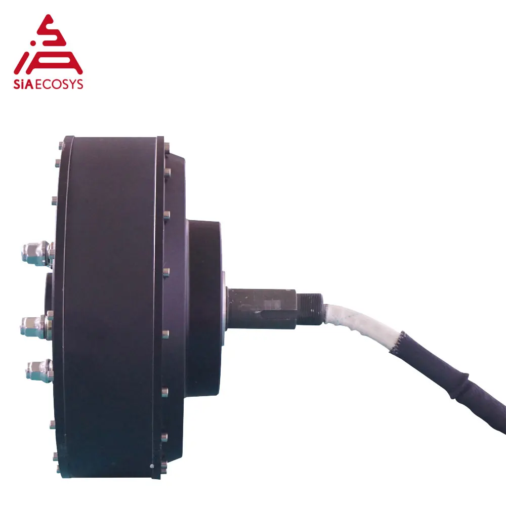 QSMOTOR 8000W 273 50H V3 New 72V 96V 20kW 350N.m Peak Brushless DC Gearless Electric Car Motor with Disc Cover Wheel Hub Motor