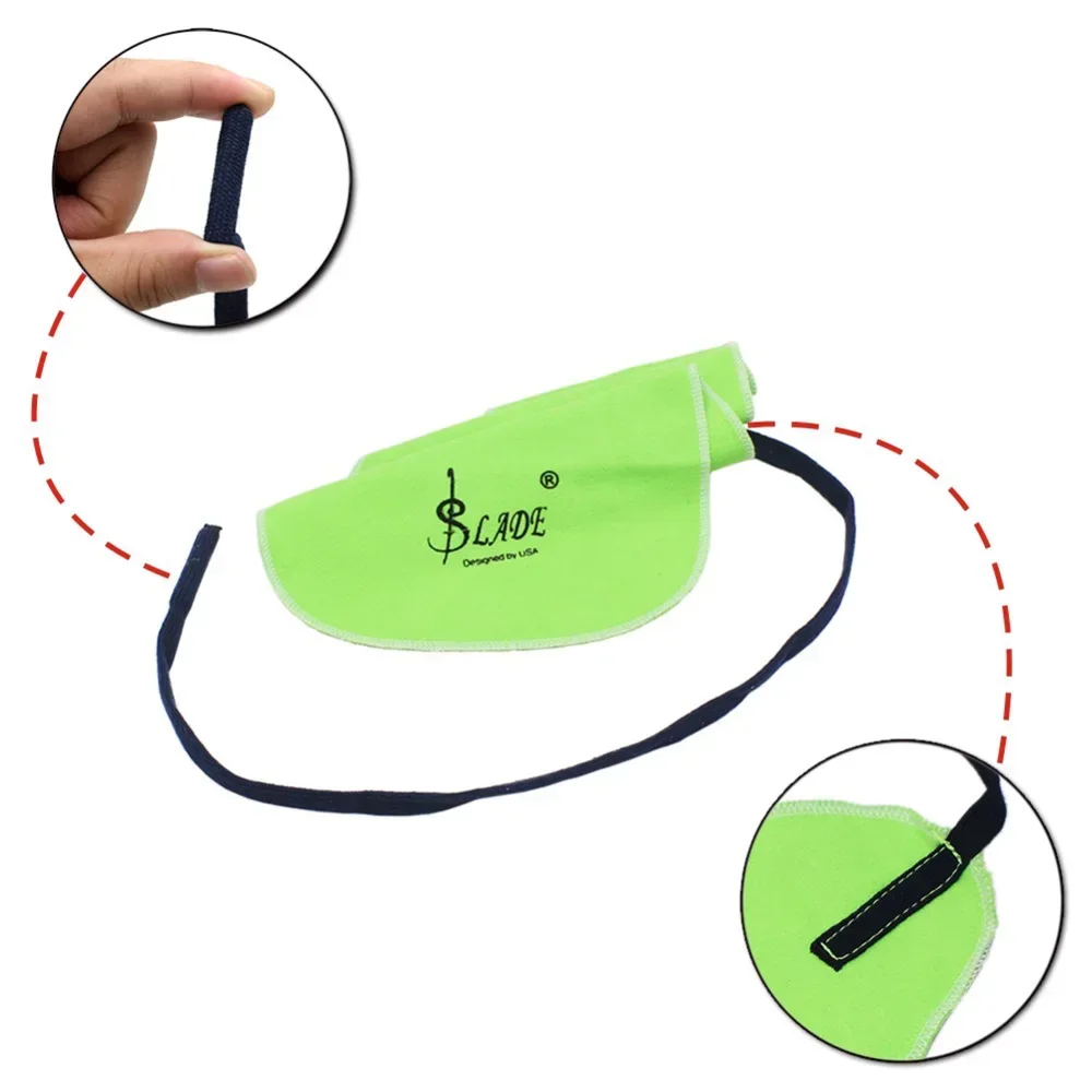 SLADE 6 ألوان الساكسفون تنظيف الملابس آلات النفخ الموسيقية ملحق بيكولو الناي الكلارينيت ساكس مسح القماش للداخل