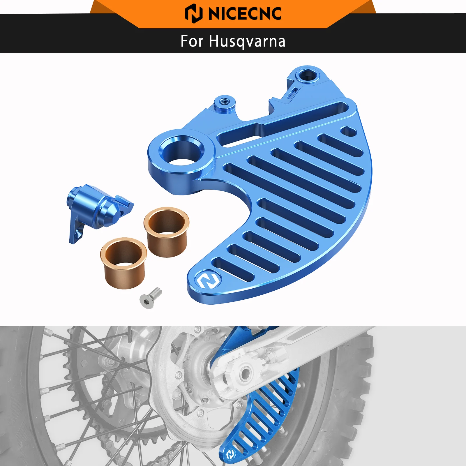 

NICECNC Rear Brake Disc Guard For Husqvarna TE300 TE250 FE350 FE450 FE501 FE250 TX300 TC125 FC250 FC350 FX350 FX450 2014-2025