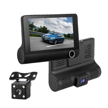 3 in 1 4 inch 170 degree wide angle night vision HD 1080P Video car dvr, support motion detection/g-sensor