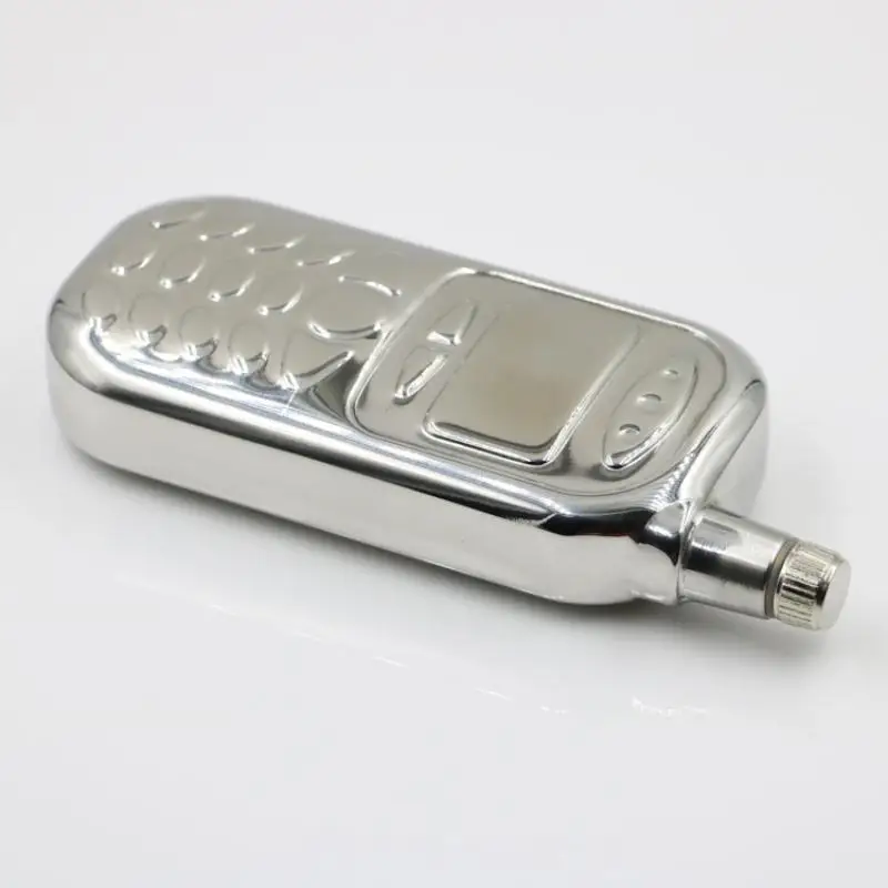 Phone Shaped Stainless Steel Hip Flask Portable Leak Proof Liquor Flagon Ideal Groomsmen Gifts for Wedding Party