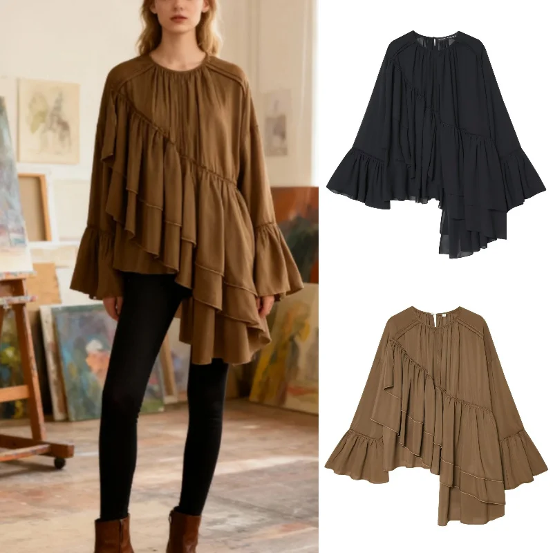 

Women's Chiffon Blouse Top, Trendy Sexy Top, Fall Fashion, 2025