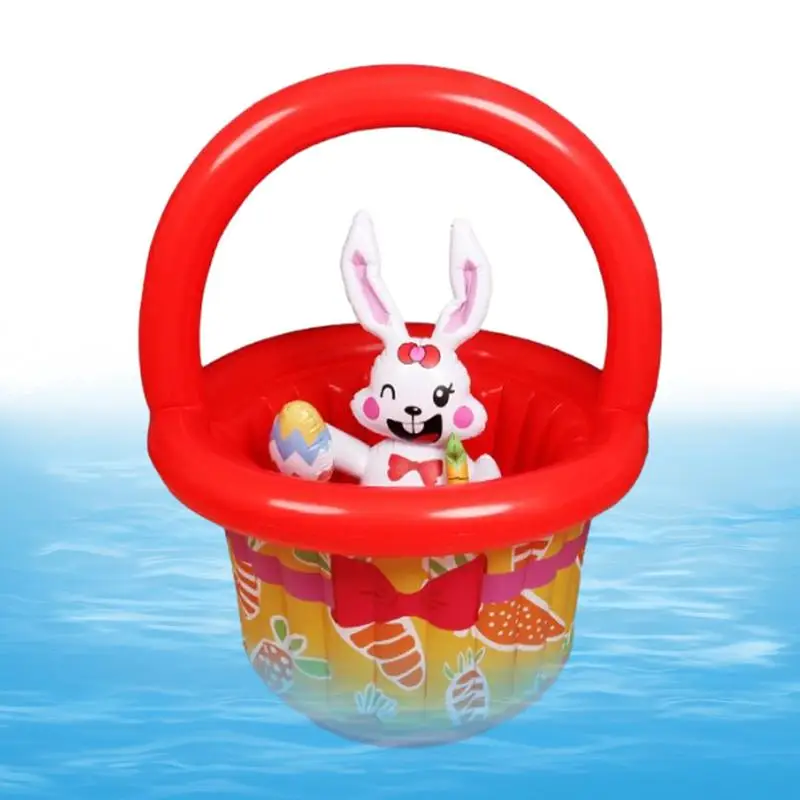 

Inflatable Beverage Cooler Easter Bunny Drink Cooler Ice Serving Bucket Easter Party Supplies PVC Material Large Capacity For