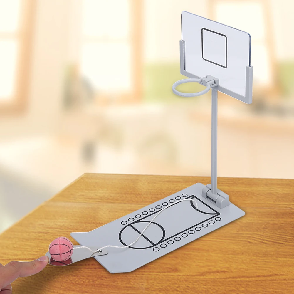 Mini Desktop Basketball Set Opvouwbaar Office Home Game Leuk ontspannend speelgoed voor kinderen en volwassenen