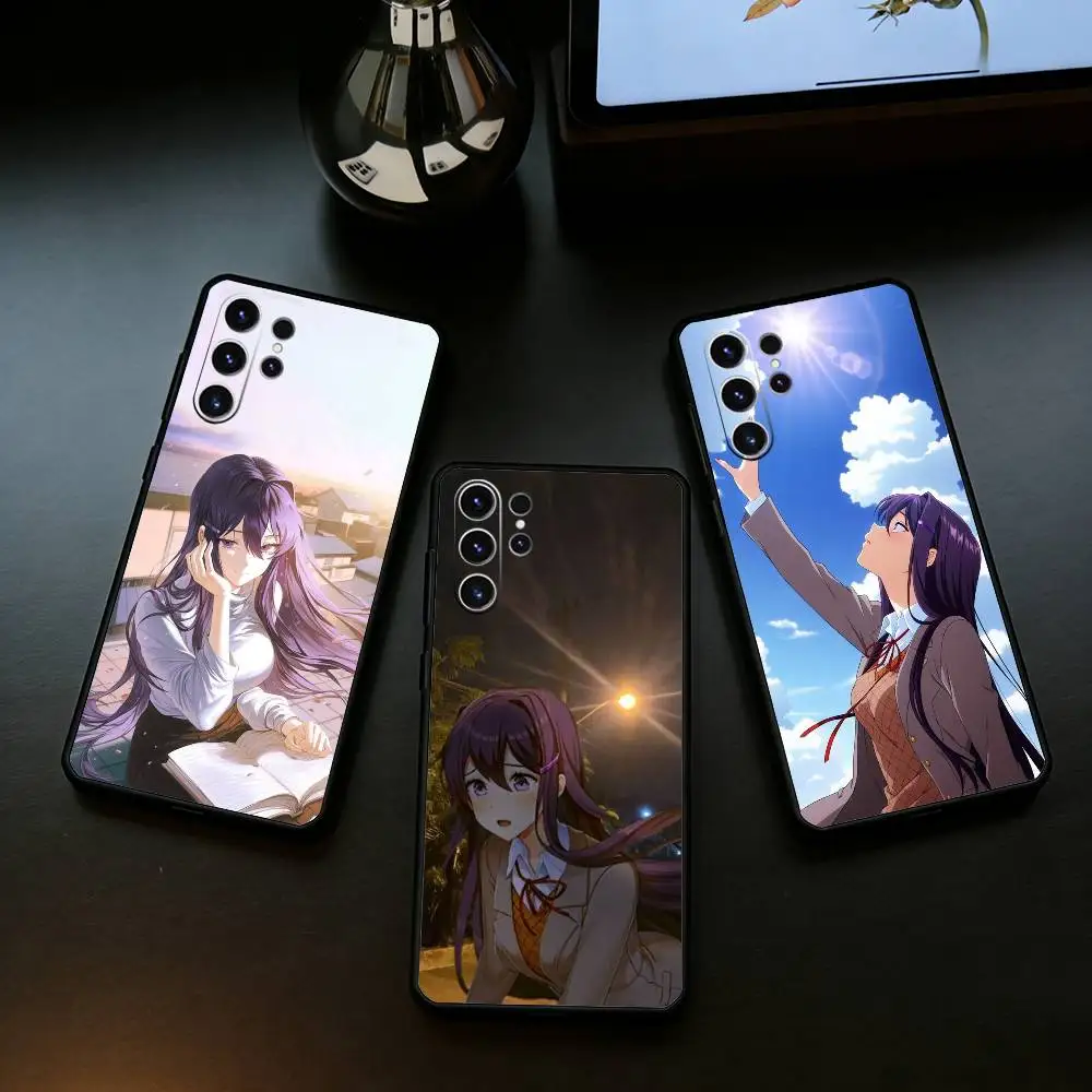 DDLC Girl Y-Yuri Phone Case For Samsung S25,24,21,22,23,30,Ultra,20,Plus,Fe,Lite,Note Soft Black Cover