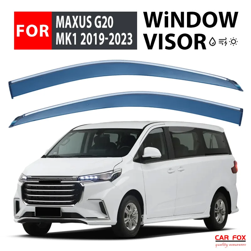 For MAXUS G20 2019-2024 Car Window Sun Rain Shade Visor Shield Shelter Protector Cover Trim Frame Deflector Accessorie