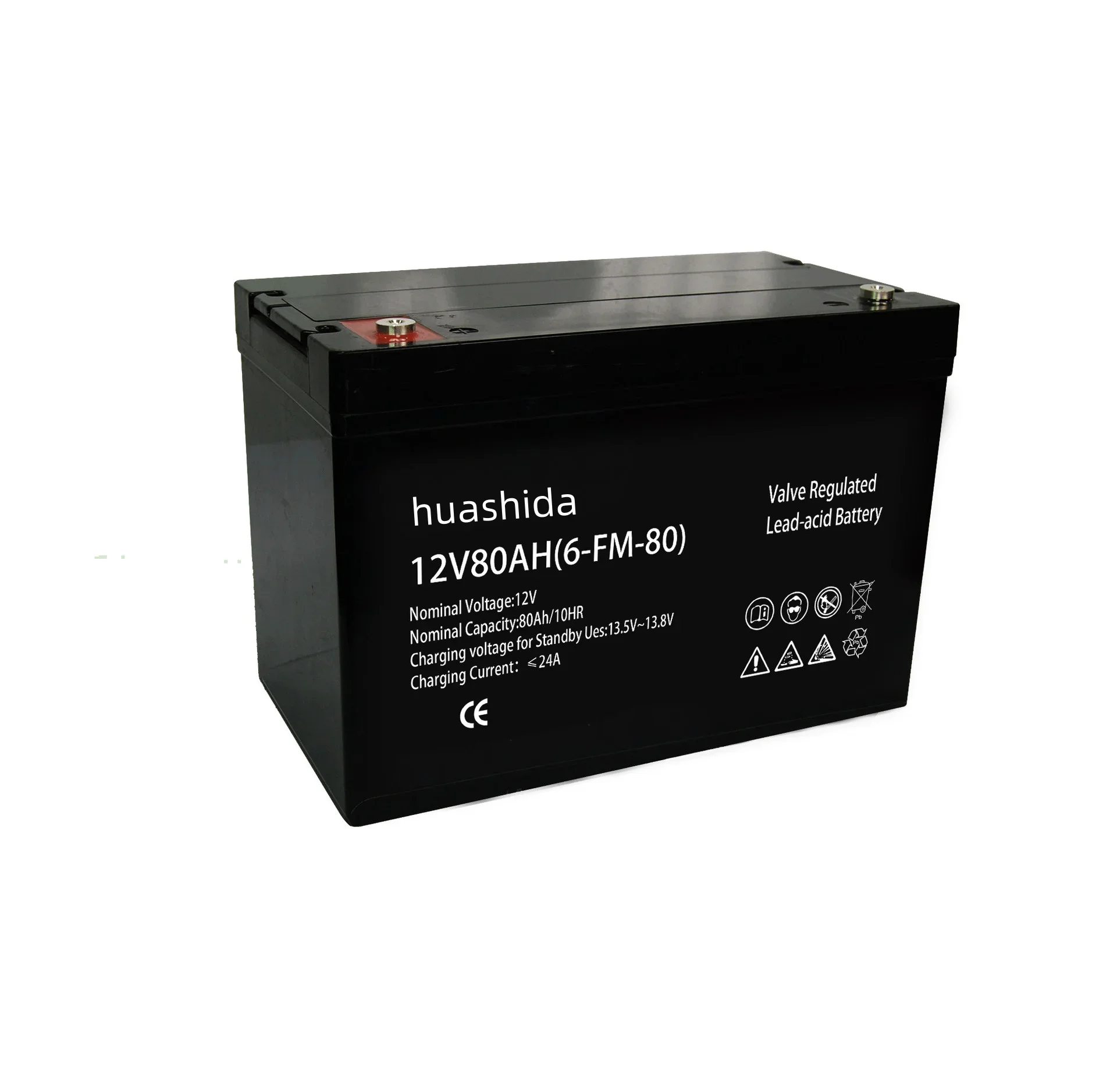 بطارية ليثيوم 12 فولت 80 أمبير LiFePO4 4000+ دورات عميقة مدمجة BMS، عمر 10 سنوات، لـ UPS، كاياك صياد السمك، لوحة طاقة شمسية، راديو #1