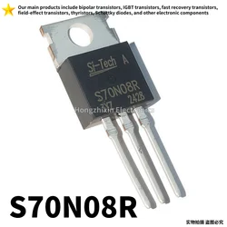 10PCS NEW S70N08R TO-220 S70N08 70N08R N-channel field-effect transistor Electric vehicle controller