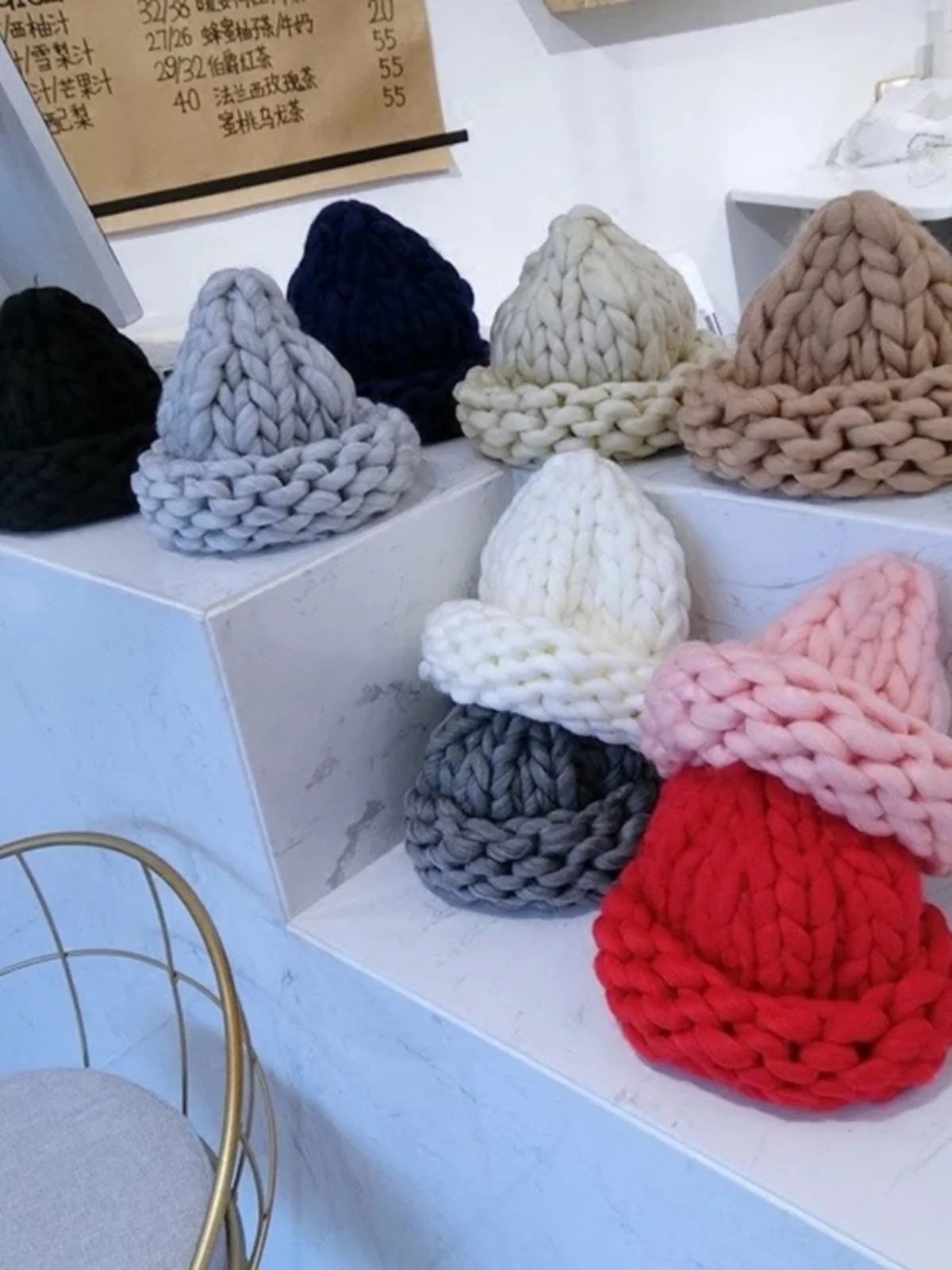 2 قطعة 250 جرام سوبر مكتنزة الغزل اليد الحياكة ضخمة الذراع الحياكة خط المتجولين بطانية محبوكة المواضيع سوبر سميكة الغزل السجاد القبعات