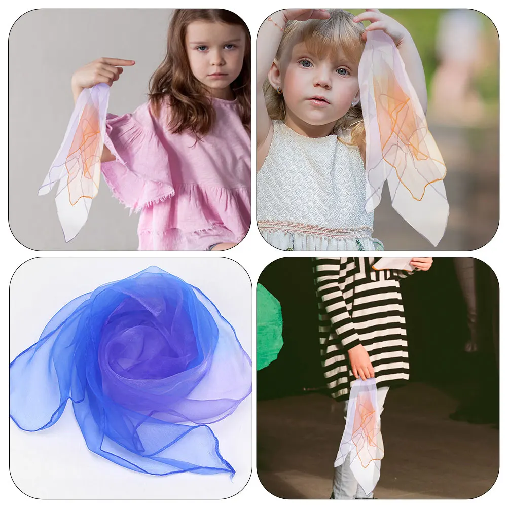 

15pcs Juggling Scarves Movement Square Scarves Music Performance Play Vibrant Lightweight Soft Breathable Durable