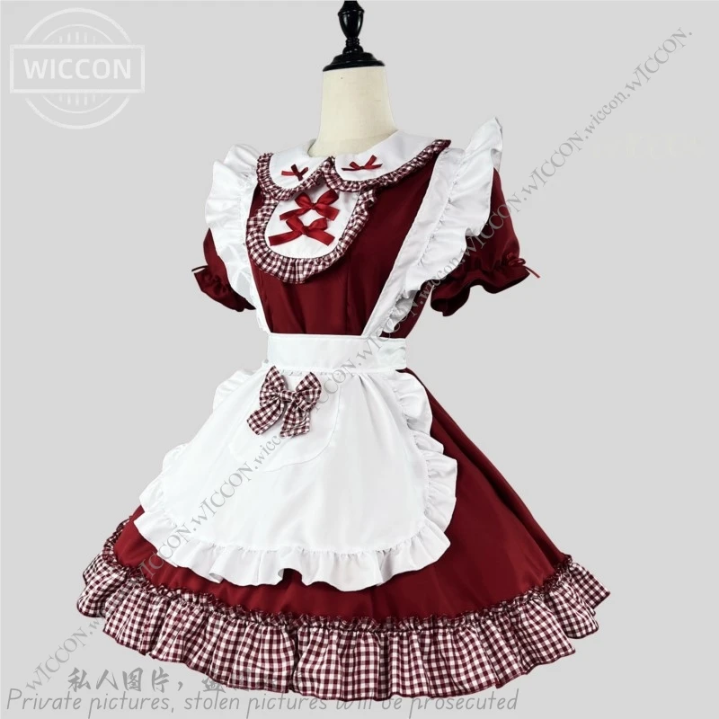 Sweet Christmas Dress Lolita Little Girl Maid Costume Cosplay Woman Lolita Cute S-5XL Big Gift Dating Outfit Master Kawaii Dress