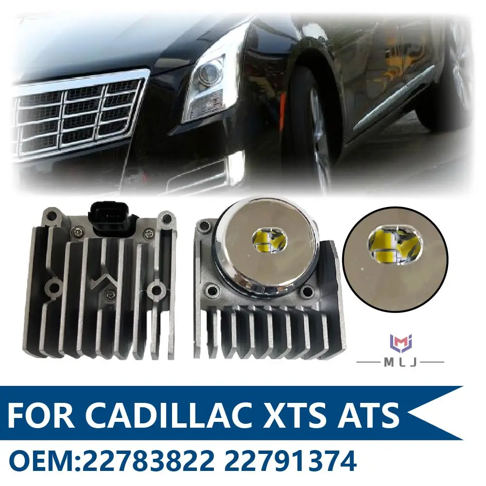 

22783822 22791374 For Cadillac XTS ATS LED Fog Light Emitter Angel Eye DRL Module LED Daytime Running Light Car Accessories