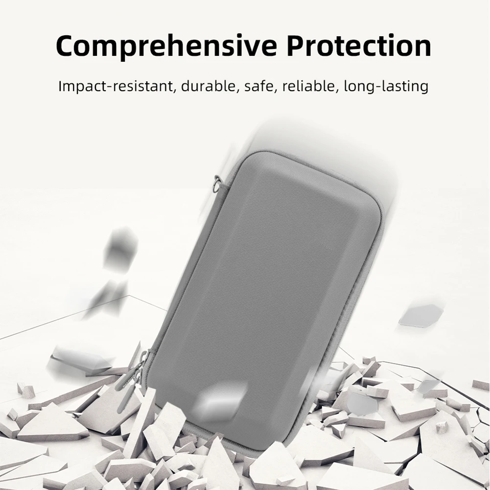Carrying Case for  Osmo Mobile 7/7 Pro Portable Storage Bag Waterproof Travel Case with Mesh Pocket Handheld Gimbal Accessory