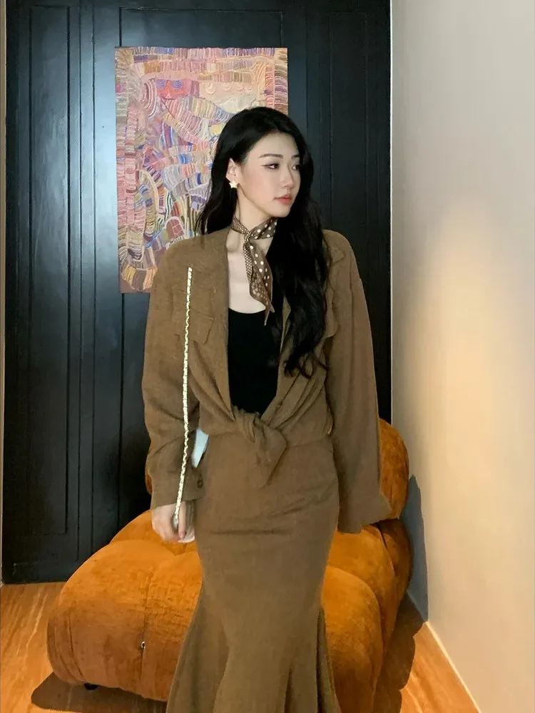 

Модное свободное длинное платье для женщин, повседневное, простое, в стиле casual, высококачественное, осеннее, универсальное, свободного кроя, женское платье.