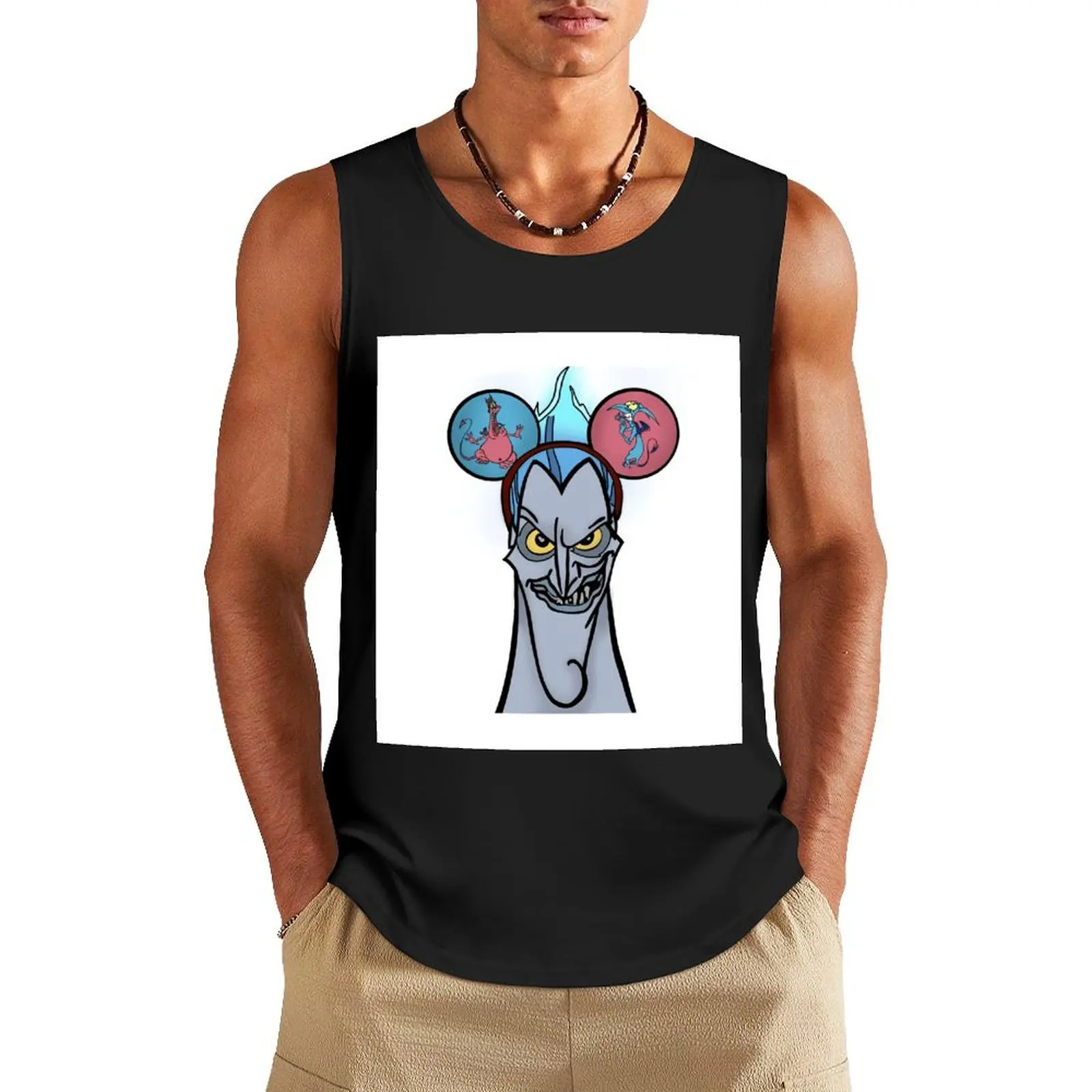 Hades Mickey Ears Tank Top gym accessories men bodybuilding men men clothings Men's gym t-shirts